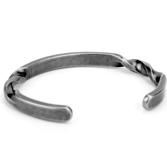 Steel hammered bracelet - Picture 5 of 6